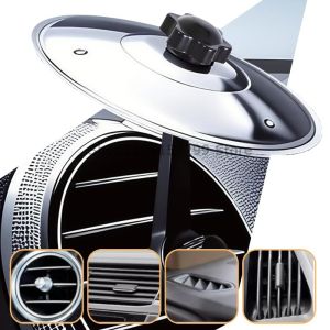 1/2PC Car Crash Cymbal Air Vent Mini Drum Car Hand-Shooting Cymbals Car Drum Cymbal Air Vent Musical Instrument for Car Interior