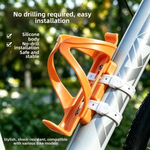 No-Drill Universal Bicycle Water Bottle Holder
