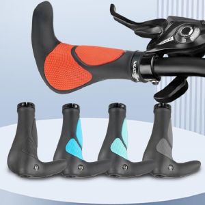 1 Pc Comfortable Bike Handlebar Grips - Ergonomic Design for Reduced Hand Fatigue and Improved Control - Ideal Bicycle Accessori