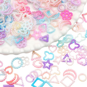 20g/bag 190Pcs ABS Phantom Gradient Pearl Patch Accessories For DIY Making Fashion Jewelry Accessories