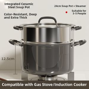 YIZHIFU | Heavy-duty Food Grade Stainless Steel Cooking Pot