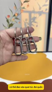 Móc khóa thắt lưng nam Móc khóa thời trang thép không gỉ siêu bền