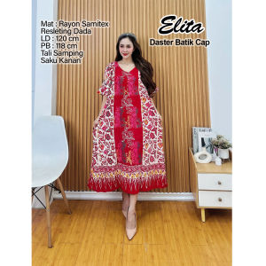 Pakaian Wanita Daster jumbo XXL Batik Cap kain rayon samitex untuk ibu menyusui