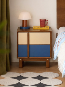 WEISHA | Wooden Antique Colored Nightstand