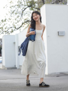Sleeveless Slimming Summer White Dress