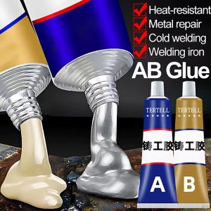 A + B kim loại sửa chữa keo keo siêu dính sắt thép tự động tản nhiệt bể nước đặc biệt rò rỉ cắm keo hàn 50/70/100/140g