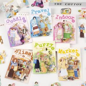 Mr.paper | Mr.Paper 6-Pack Nhãn Dán PET Chống Thấm Nước Chủ Đề Nhân Vật Thường Ngày Hàng Ngày Cho Tạp Chí Scrapbooking Bộ Đồ Thủ Công DIY