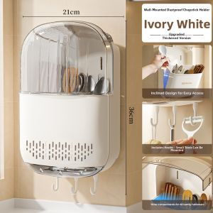 DEMING | Wall-mounted Chopstick Organizer Drying Rack