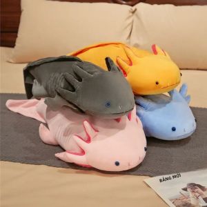 45Cm Kawaii Nhiều Màu Sắc Newt Axolotl Sang Trọng Đồ Chơi Nhồi Bông Dễ Thương Kỳ Nhông Mờ Cá Dài Gối Cho Trẻ Em Quà Tặng