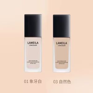 Lameila Long-lasting Moisturizing Foundation Liquid 01 สำหรับผิวมันแห้ง ป้องกันการหลุดร่วง ควบคุมความมัน ปกปิดรอยบุกรุก ผลิตภัณฑ์เสริมสวยสำหรับผิว