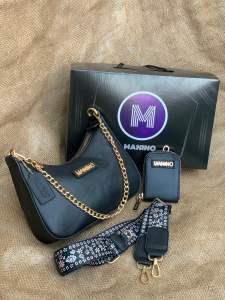TAS SHOULDER WANITA MANINO BISA SELEMPANG PREMIUM FREE POUCH CANTIK DAN BOX EKSLUSIF