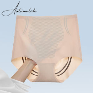Autumntide Seamless Womens Panties High Waist Flat Belly Shaping Panties Breathable Tummy Hip Lift Pants Girl Briefs Body Shaper