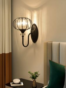 Modern Crystal Wall Lamp Bedroom Reading Light Creative Luxury Living Room Background Wall Staircase Lamp Study Lighting Decor