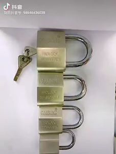 Diamond blade safety padlock anti-shear and anti-pry safety lock electric meter box iron padlock