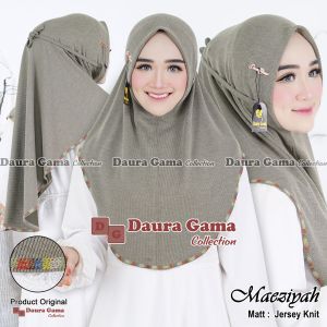 maeziyah Daura gama jilbab instan bergo tali belakang knit premium