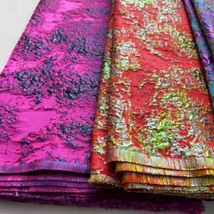 5Yards Premium African Brocade Tulle Lace 2025 - Embroidered Nigerian Satin Jacquard Bridal Fabric For Wedding Dress Sewing