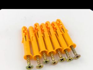 พุกพลาสติกพร้อมสกรู 50 ชุด ขนาดM6x40 / M6x60 พุกพลาสติก + สกรูเกลียวปล่อย ชุดพุกพลาสติกพร้อมสกรู ขนาด