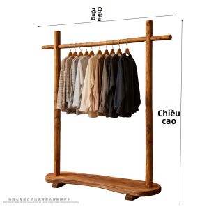 Giá Treo Áo Gỗ Sáng Tạo Phong Cách Retro