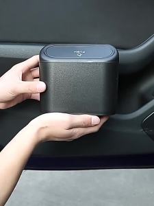 Universal Dustbin Car Trash Can Organizer Auto Accessories Mini Hanging Back Seat door Sampah Kereta 车内垃圾桶