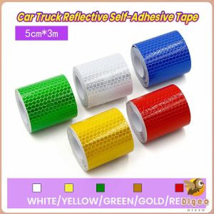 Digeo 5cm Wide Car Reflective Tape Decoration Stickers Car Warning Safety Reflection Tape Film