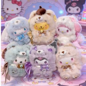 Sanrio | 2026 New Kuromi Fox Island Series Vinyl Plush Blind Box Cute Cartoon Hello Kitty Kuromi Pendants Girl Bag Ornament Toy Gifts