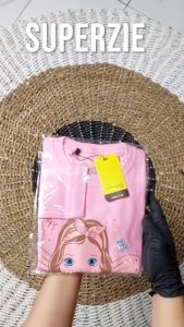Baju anak perempuan distro lengan panjang umur 1-8 tahun karakter GIRL KUPU warna pink bahan adem