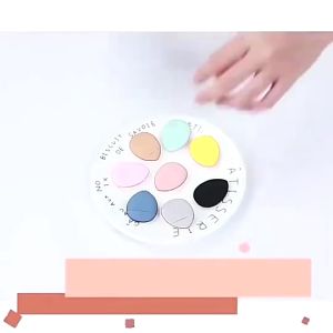 Mini Size Finger Puff Set Makeup Sponge Face Concealer Foundation Detail Puff Professional Cosmetic Cushion Puff BB Cream Applicator Makeup Tool Dry Wet