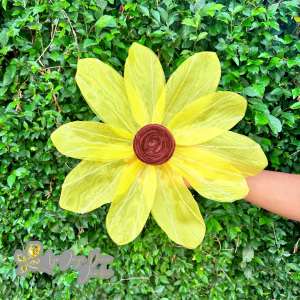 Bunga Daisy Giant Flower Bunga Hiasan Kain Organdi Model Bunga Daisy Dekorasi Pelaminan diameter 39cm