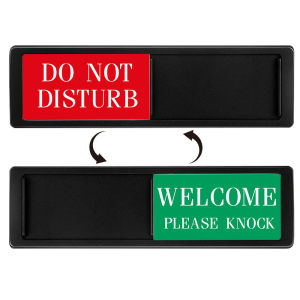Do Not Disturb Door Sign Privacy Meeting Room Status Occupied Vacant Sign Magnet Slider Multiple Language for Office Home Hotel
