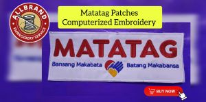 Matatag logo Patches Computerized Embroidery