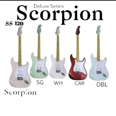 Gitar Listrik ss 120 scorpion deluxe ss-120 ss 120 original. best product