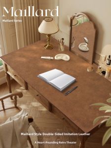 JIELEFAN | Vintage Leather Double-Sided Desk Mat