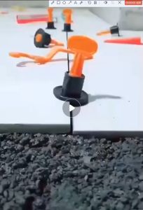 (Pengiriman cepat dikirim dari Jakarta) 50 PCS Alat Perata Pasang Keramik Model Putar Granit Tile Leveling System Spacer Bisa Dipakai Ulang