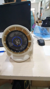 Quạt Mini tích điện để bàn hoặc treo tường Jatek A220 - Gió mạnh Đẹp tiện lợi Tặng Móc Treo