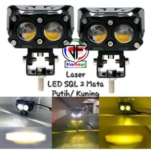 Lampu Tembak Lampu Sorot 2 Mata SQL Lampu tembak LED Laser SQL OWL 2 Mata Putih Kuning
