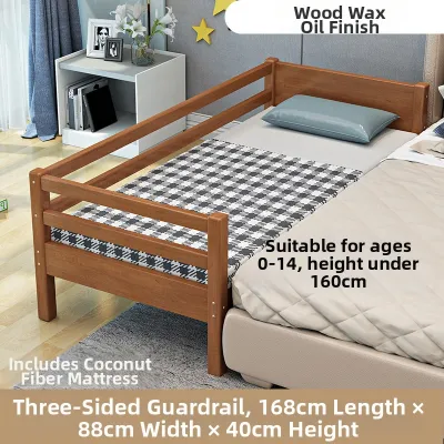 Child Bed With Guardrail Baby Bed Connectable Large Bed