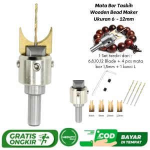 Mata Bor Tasbe Tasbih Rosmary Kancing Kerajinan Kayu DIY Beads Drill Bit 6-12 mm