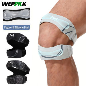 1/2Pcs Patellar Tendon Support Strap with Silicone Pads Adjustable Knee Brace Men Women Sports RunningFootballHikingTennis