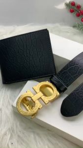 Set thắt lưng ví da nam vân voi siêu đẹp khoá gạt tự động đẳng cấp da thật bản rộng 35cm