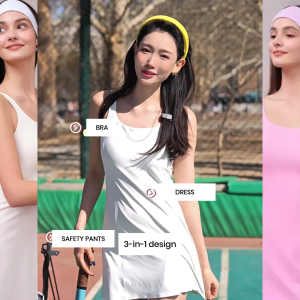 Ubras Sport Tenis Bra-in Dress - Bra in