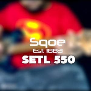 SQOE SETL550 Burl Mahogany with Roasted Maple Fretboard Telecaster Electric Guitar ( SETL / SETL-550 / SETL 550 / Tele )