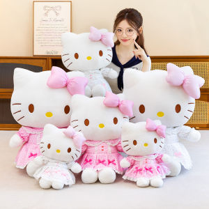clu Sanrio Hello Kitty Plushie Adorable Dress Style Plush Cotton Companion Doll Soft Pillow ulc
