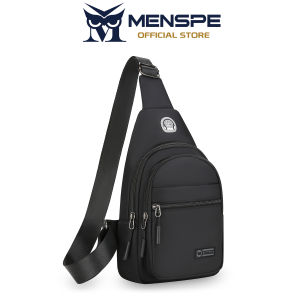 MENSPE กระเป๋าผู้ชายกระเป๋าคาดหน้าอกหลายใช้ได้กับการพาดลำตัวกระเป๋ากีฬากระเป๋าซิปเรียบกันน้ำกันขโมยล็อครหัสกระเป๋าลำลองถนนกระเป๋าสะพายไหล่กระเป๋าหิ้ว