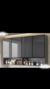 Minos Minimalist Kitchen Cabinet Dust Proof Display Cabinet Kitchen Spice Organizer Kitchen Wall Storage Cabinet