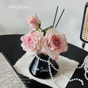 Đồ Trang Trí Phòng Ngủ Cho Nữ Bàn Trang Điểm Phòng Ngủ Bó Hoa Pha Phong Hương Thơm Bó Hoa Giả Bó Hoa Hồng Bó Hoa Bằng Vải Nhung