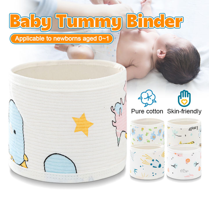 Baby Tummy Binder Newborn Belly Wrap Umbilical Cord Button Tummy