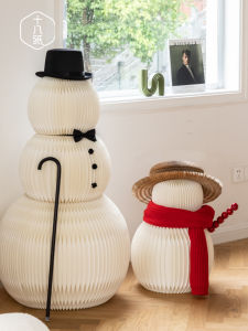 SHIBAZHI | Festive Decoration Snowman Figurine