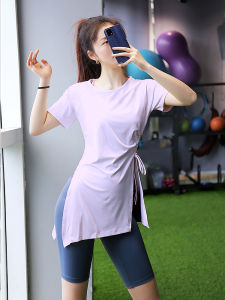 ผู้หญิง ยาวเสื้อผ้าออกกําลังกายวิ่งแขนสั้นโยคะท็อปส์กีฬาครึ่งแขนเสื้อยืดแห้งเร็วเสื้อวิ่งปกปิด