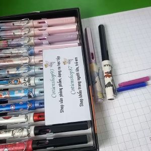 Bút mực xoá được luyện chữ đẹp nhiều hình ảnh ngòi viết nét thanh nét đậm ngòi lá tre viết sáng tạo