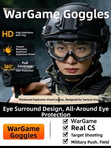 TAODUN | Glasses-compatible Anti-blast and Water Beads-resistant Tactical Goggles